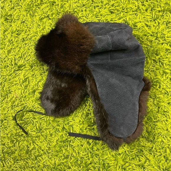 Vintage Accessories - VINTAGE RUSSIAN FUR HAT WINTER